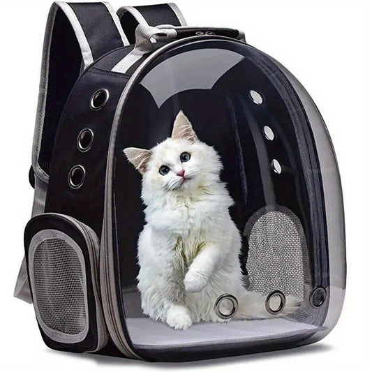 Breathable Fully Transparent Cat Carrier Backpack