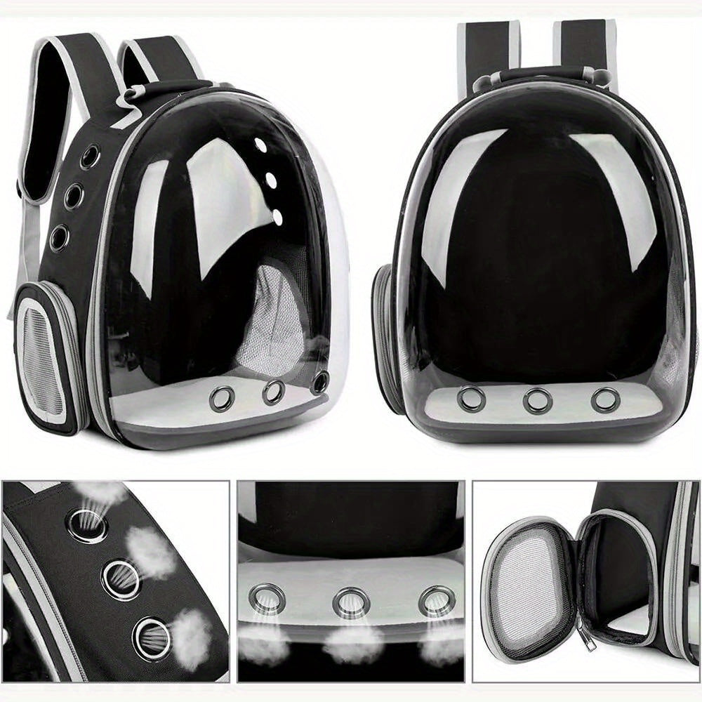 Breathable Fully Transparent Cat Carrier Backpack