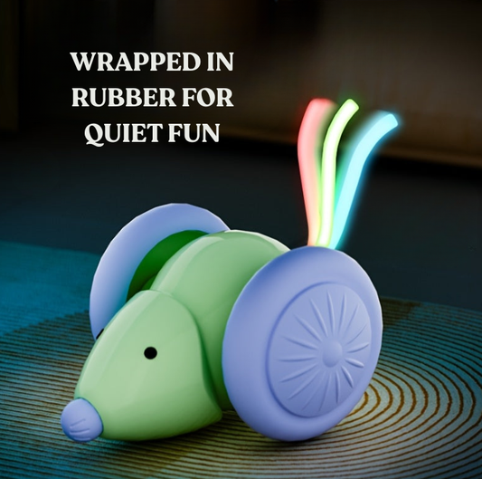 Automatic Cat Toy Mouse - Self-Rolling - USB Rechargeable