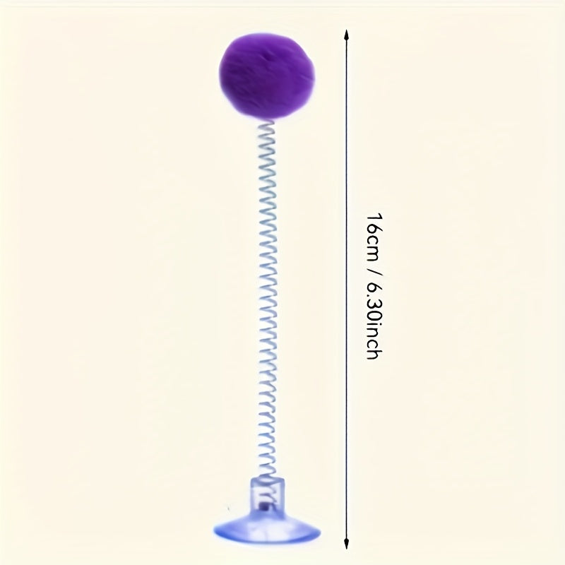 Interactive Cat Toy with Automatic Pouncing Ball & Spring Mechanism - 3/5 piece set