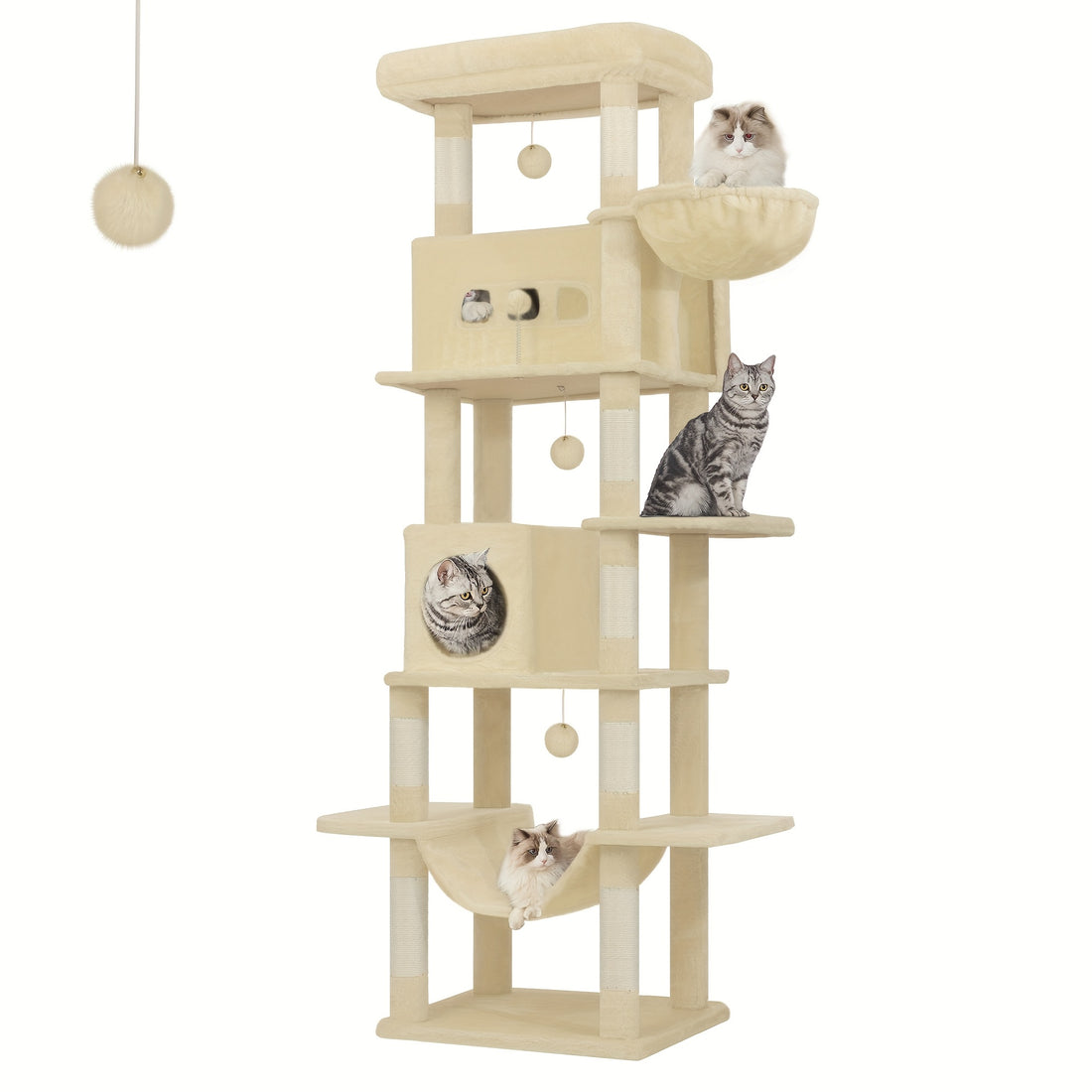 Multi-Level Cat Tree House with Condo