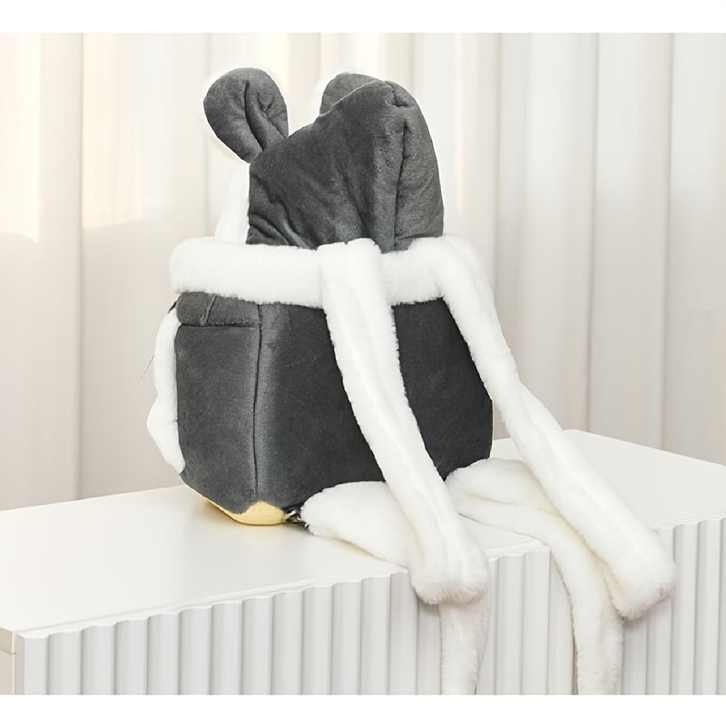 Cozy Portable Winter Warm Cat & Small Dog Backpack - Soft Fleece Lining, Safety Harness System
