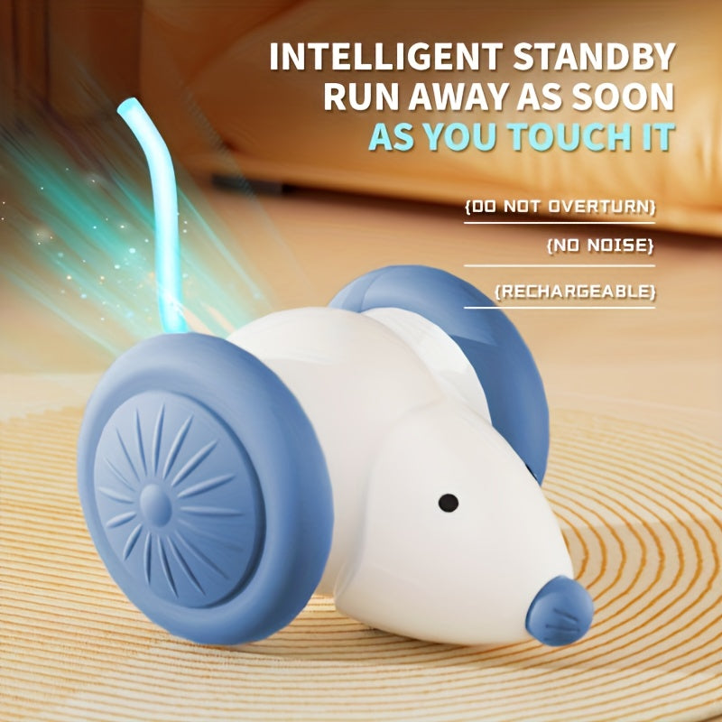 Automatic Cat Toy Mouse - Self-Rolling - USB Rechargeable