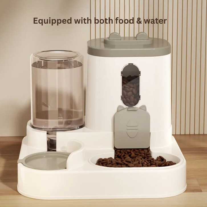 2 in 1 Cat Food Dispenser - Water/ Food
