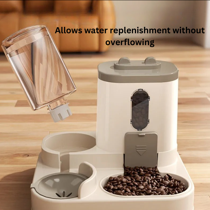 2 in 1 Cat Food Dispenser - Water/ Food