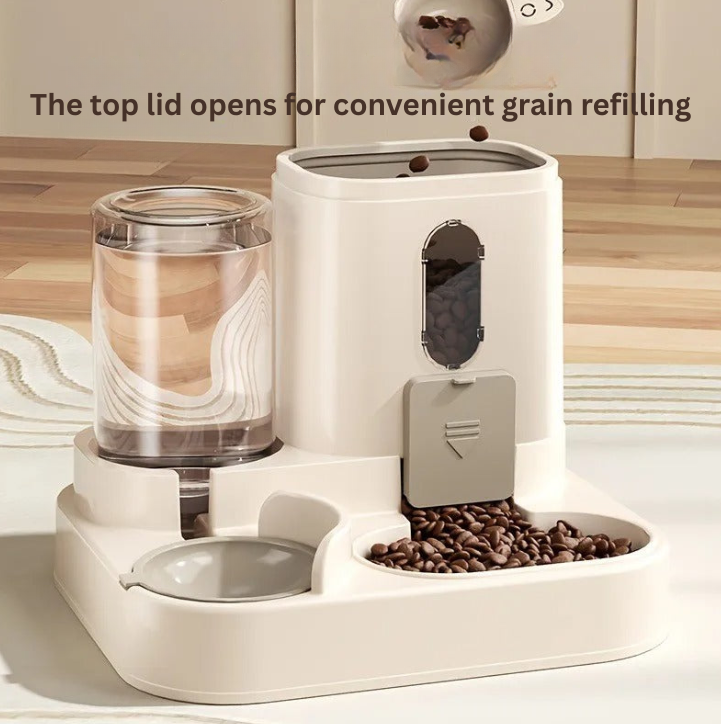 2 in 1 Cat Food Dispenser - Water/ Food