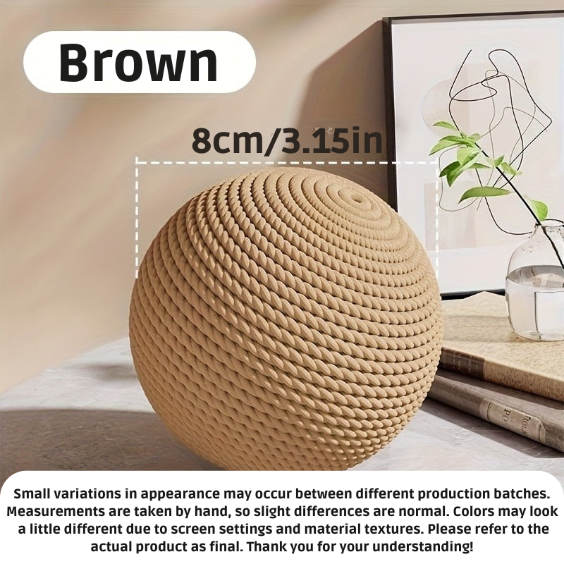 Interactive Sisal Cat Toy Ball - With Sound