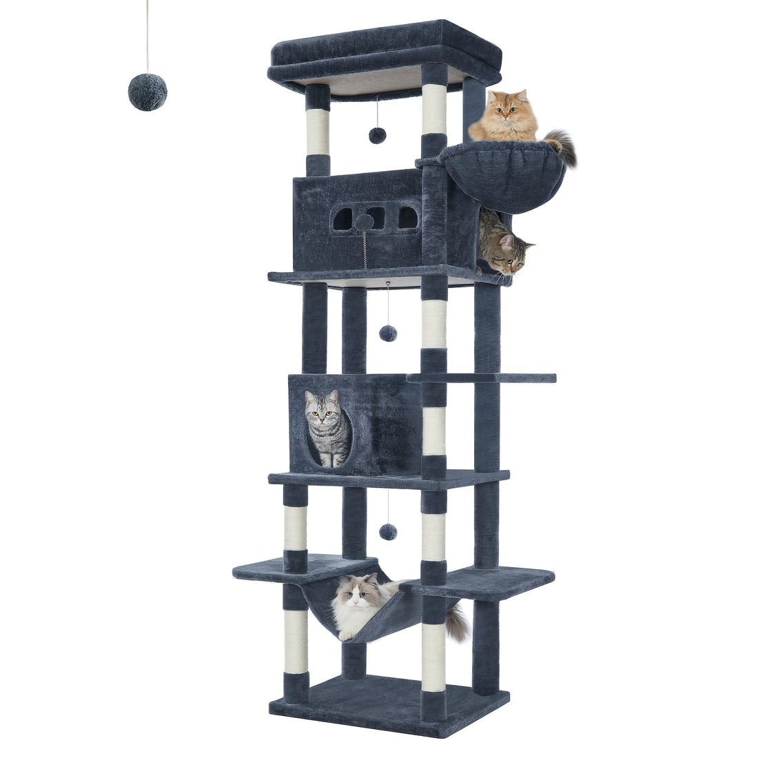 Multi-Level Cat Tree House with Condo