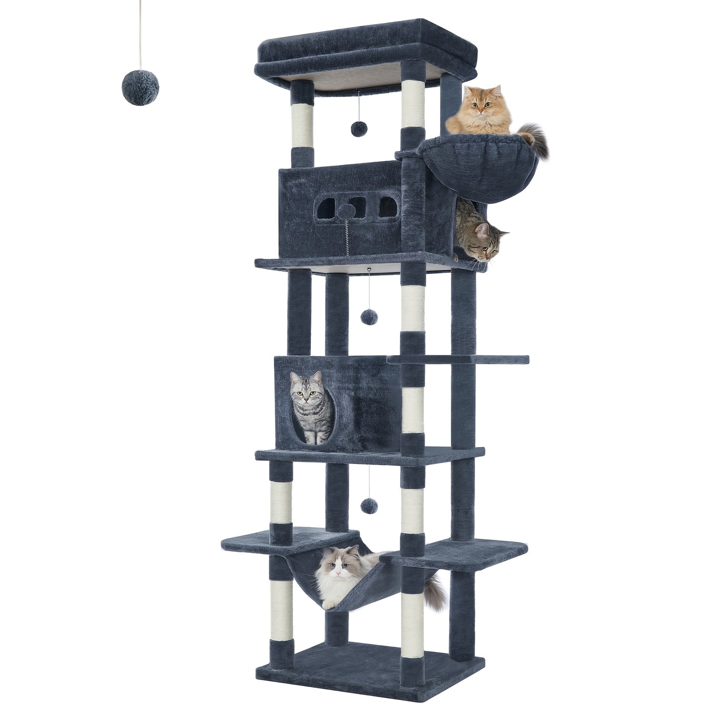 Multi-Level Cat Tree House with Condo