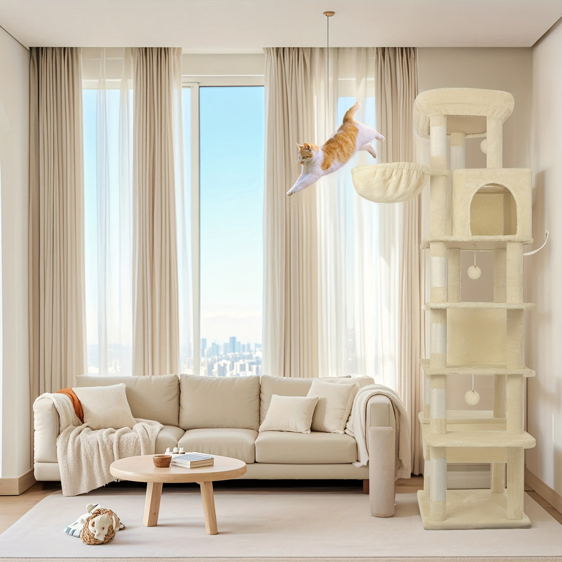 Multi-Level Cat Tree House with Condo