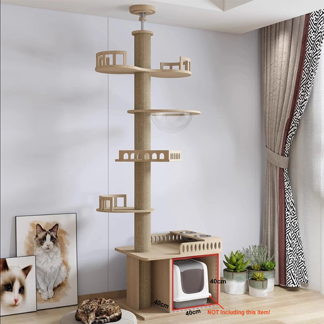 Adjustable Cat Tree House