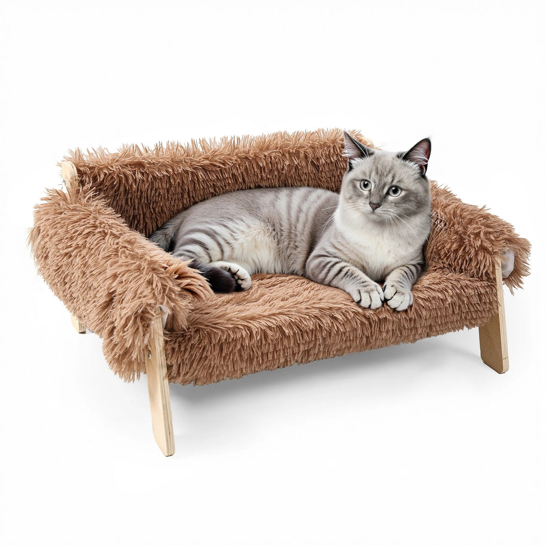 Raised Plush Cat Sofa