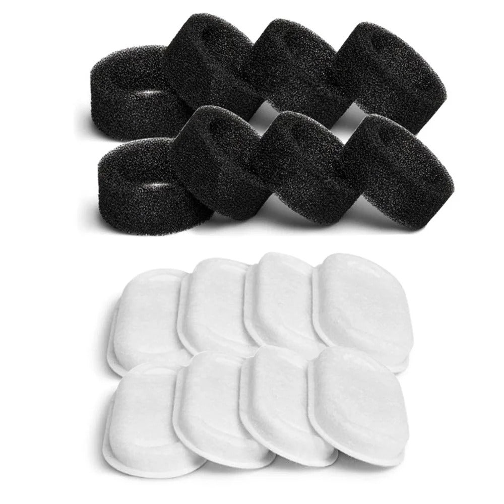 Replacement Filters for 3.2L Stainless Steel Cat Water Fountain – 8 Pack
